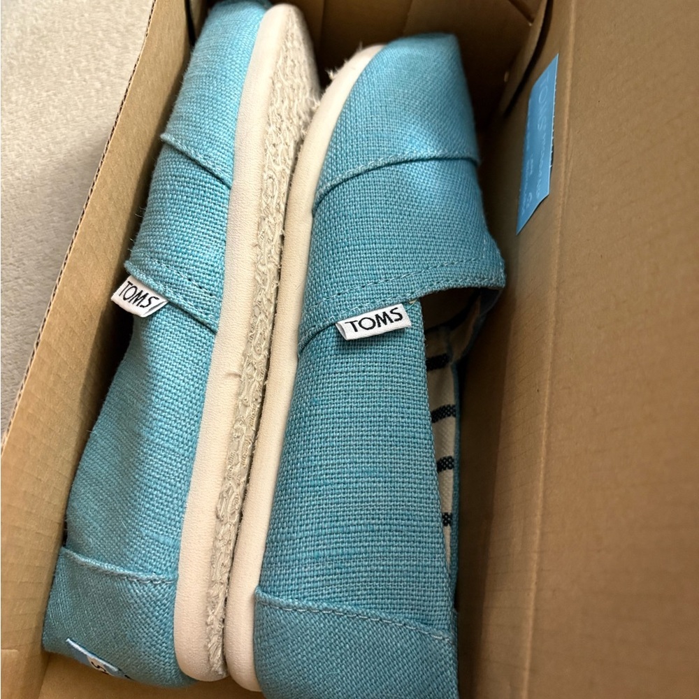 TOMS Blue Slip-On Shoes